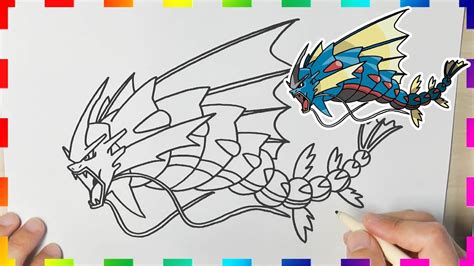 how to draw pokemon mega|How To Draw Mega Gyarados Pokemon .